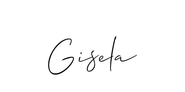 Gisela stylish signature style. Best Handwritten Sign (Allison_Script) for my name. Handwritten Signature Collection Ideas for my name Gisela. Gisela signature style 2 images and pictures png