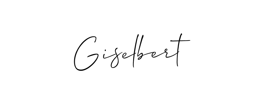 How to Draw Giselbert signature style? Allison_Script is a latest design signature styles for name Giselbert. Giselbert signature style 2 images and pictures png