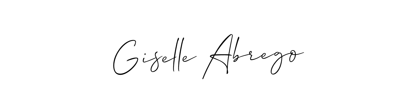 This is the best signature style for the Giselle Abrego name. Also you like these signature font (Allison_Script). Mix name signature. Giselle Abrego signature style 2 images and pictures png