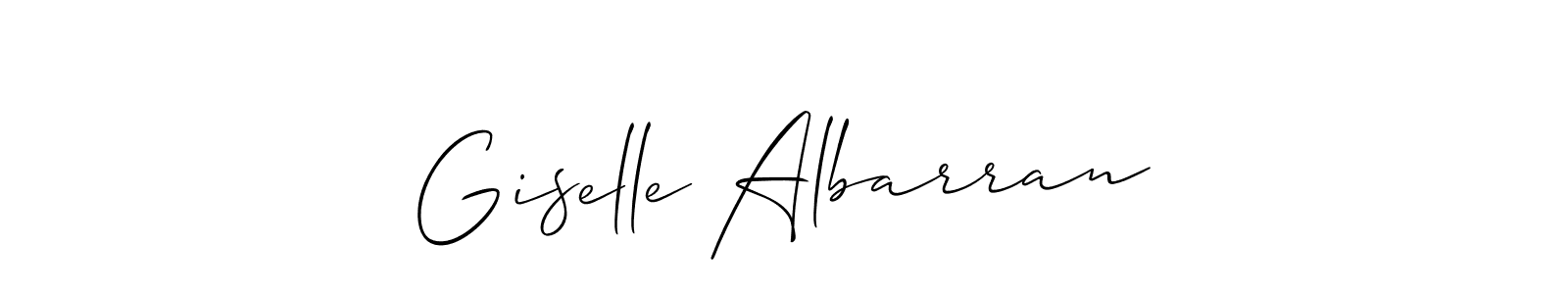 Also we have Giselle Albarran name is the best signature style. Create professional handwritten signature collection using Allison_Script autograph style. Giselle Albarran signature style 2 images and pictures png