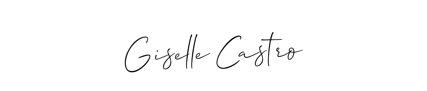 Also we have Giselle Castro name is the best signature style. Create professional handwritten signature collection using Allison_Script autograph style. Giselle Castro signature style 2 images and pictures png