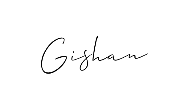 Gishan stylish signature style. Best Handwritten Sign (Allison_Script) for my name. Handwritten Signature Collection Ideas for my name Gishan. Gishan signature style 2 images and pictures png