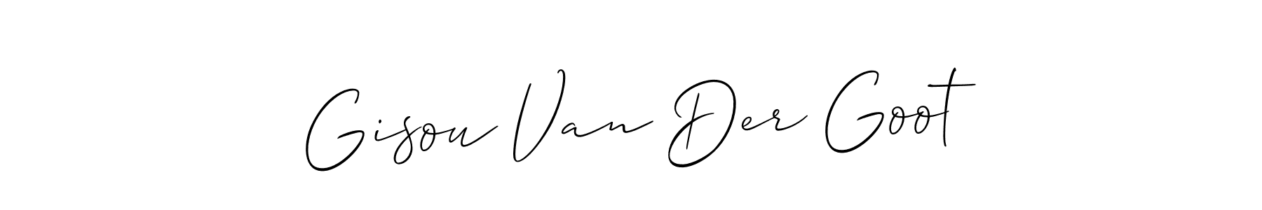 Similarly Allison_Script is the best handwritten signature design. Signature creator online .You can use it as an online autograph creator for name Gisou Van Der Goot. Gisou Van Der Goot signature style 2 images and pictures png
