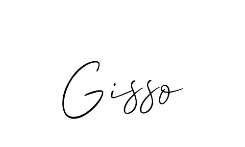 Create a beautiful signature design for name Gisso. With this signature (Allison_Script) fonts, you can make a handwritten signature for free. Gisso signature style 2 images and pictures png