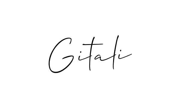 Make a beautiful signature design for name Gitali. Use this online signature maker to create a handwritten signature for free. Gitali signature style 2 images and pictures png