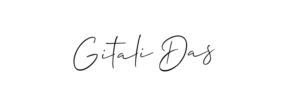 This is the best signature style for the Gitali Das name. Also you like these signature font (Allison_Script). Mix name signature. Gitali Das signature style 2 images and pictures png