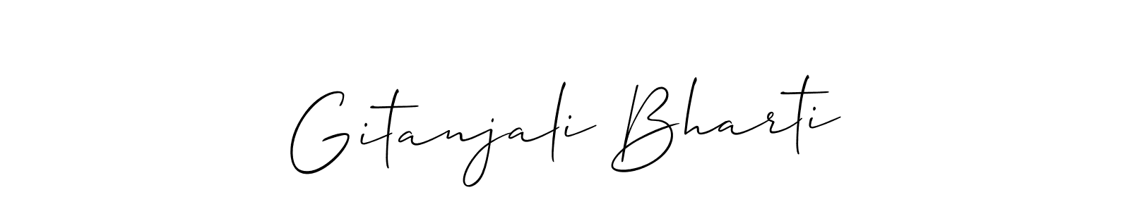 You can use this online signature creator to create a handwritten signature for the name Gitanjali Bharti. This is the best online autograph maker. Gitanjali Bharti signature style 2 images and pictures png