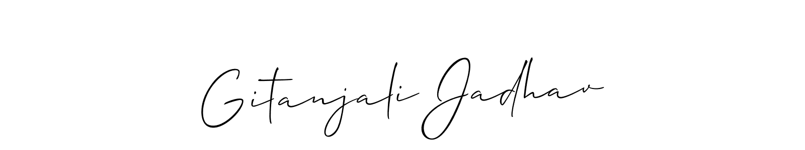 Gitanjali Jadhav stylish signature style. Best Handwritten Sign (Allison_Script) for my name. Handwritten Signature Collection Ideas for my name Gitanjali Jadhav. Gitanjali Jadhav signature style 2 images and pictures png