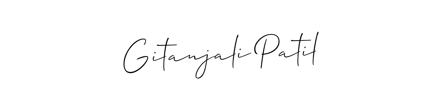 How to Draw Gitanjali Patil signature style? Allison_Script is a latest design signature styles for name Gitanjali Patil. Gitanjali Patil signature style 2 images and pictures png