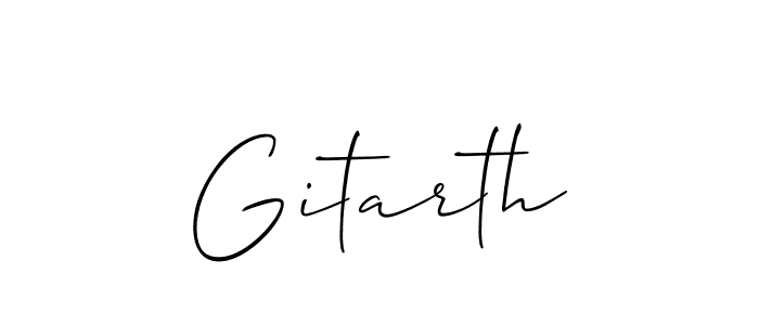 Also You can easily find your signature by using the search form. We will create Gitarth name handwritten signature images for you free of cost using Allison_Script sign style. Gitarth signature style 2 images and pictures png