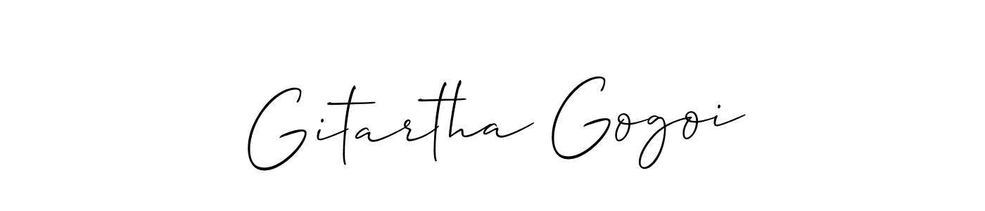 Best and Professional Signature Style for Gitartha Gogoi. Allison_Script Best Signature Style Collection. Gitartha Gogoi signature style 2 images and pictures png