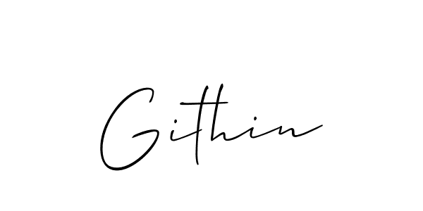 How to Draw Githin signature style? Allison_Script is a latest design signature styles for name Githin. Githin signature style 2 images and pictures png