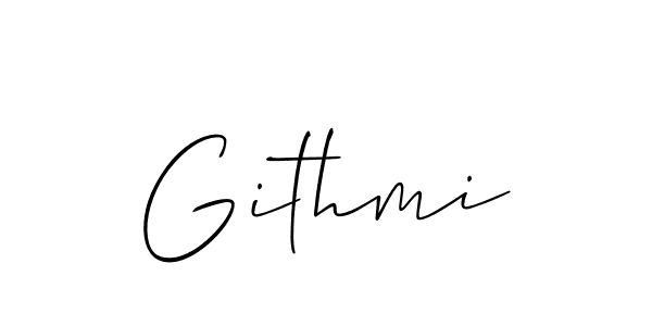 Also we have Githmi name is the best signature style. Create professional handwritten signature collection using Allison_Script autograph style. Githmi signature style 2 images and pictures png