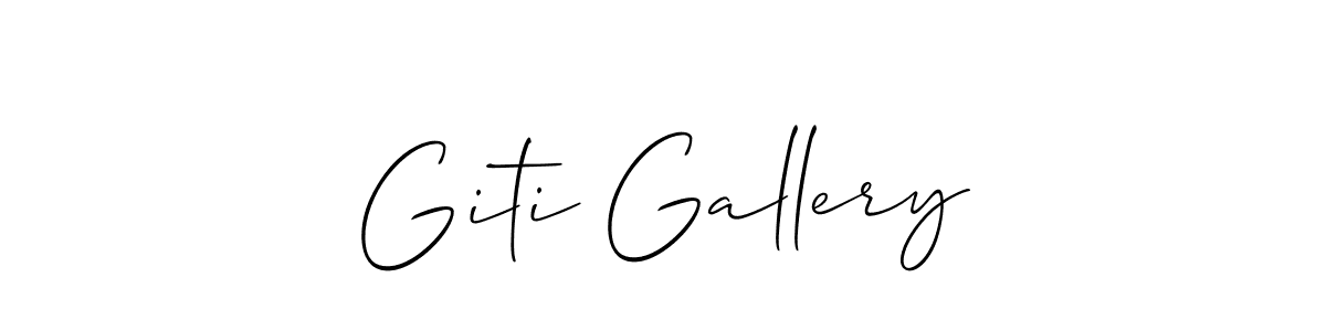 It looks lik you need a new signature style for name Giti Gallery. Design unique handwritten (Allison_Script) signature with our free signature maker in just a few clicks. Giti Gallery signature style 2 images and pictures png