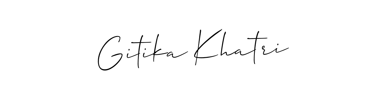 Make a beautiful signature design for name Gitika Khatri. Use this online signature maker to create a handwritten signature for free. Gitika Khatri signature style 2 images and pictures png