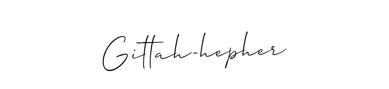 if you are searching for the best signature style for your name Gittah-hepher. so please give up your signature search. here we have designed multiple signature styles  using Allison_Script. Gittah-hepher signature style 2 images and pictures png