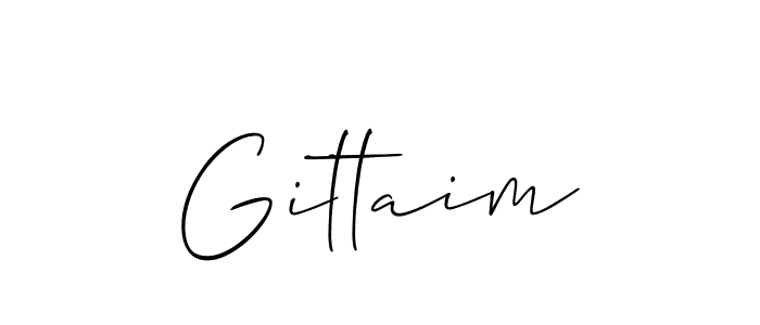 Create a beautiful signature design for name Gittaim. With this signature (Allison_Script) fonts, you can make a handwritten signature for free. Gittaim signature style 2 images and pictures png