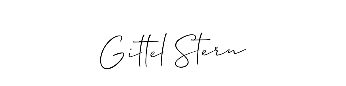 if you are searching for the best signature style for your name Gittel Stern. so please give up your signature search. here we have designed multiple signature styles  using Allison_Script. Gittel Stern signature style 2 images and pictures png