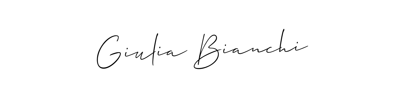if you are searching for the best signature style for your name Giulia Bianchi. so please give up your signature search. here we have designed multiple signature styles  using Allison_Script. Giulia Bianchi signature style 2 images and pictures png
