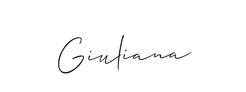 Best and Professional Signature Style for Giuliana. Allison_Script Best Signature Style Collection. Giuliana signature style 2 images and pictures png