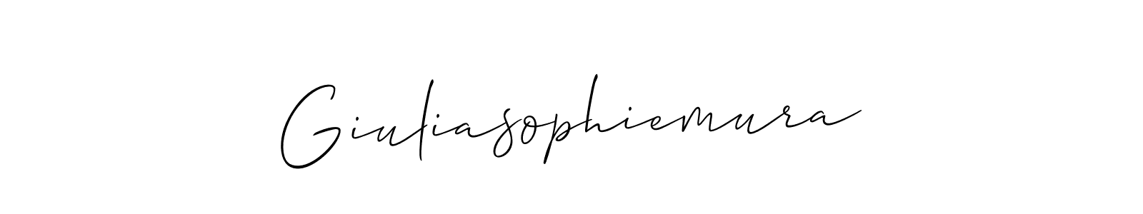 Also we have Giuliasophiemura name is the best signature style. Create professional handwritten signature collection using Allison_Script autograph style. Giuliasophiemura signature style 2 images and pictures png