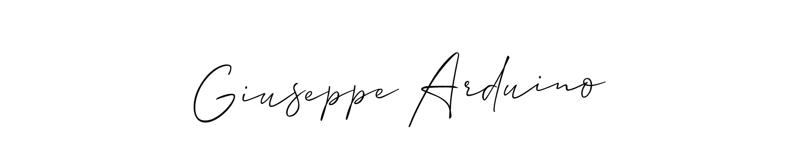 Also You can easily find your signature by using the search form. We will create Giuseppe Arduino name handwritten signature images for you free of cost using Allison_Script sign style. Giuseppe Arduino signature style 2 images and pictures png