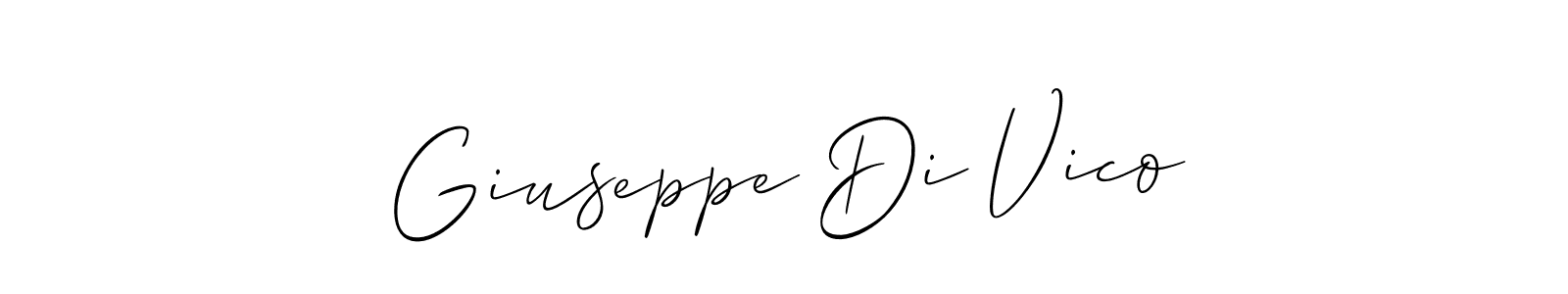 It looks lik you need a new signature style for name Giuseppe Di Vico. Design unique handwritten (Allison_Script) signature with our free signature maker in just a few clicks. Giuseppe Di Vico signature style 2 images and pictures png