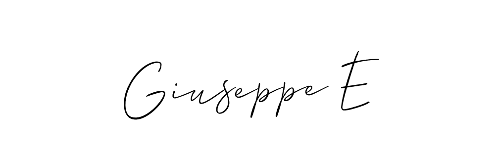 See photos of Giuseppe E official signature by Spectra . Check more albums & portfolios. Read reviews & check more about Allison_Script font. Giuseppe E signature style 2 images and pictures png