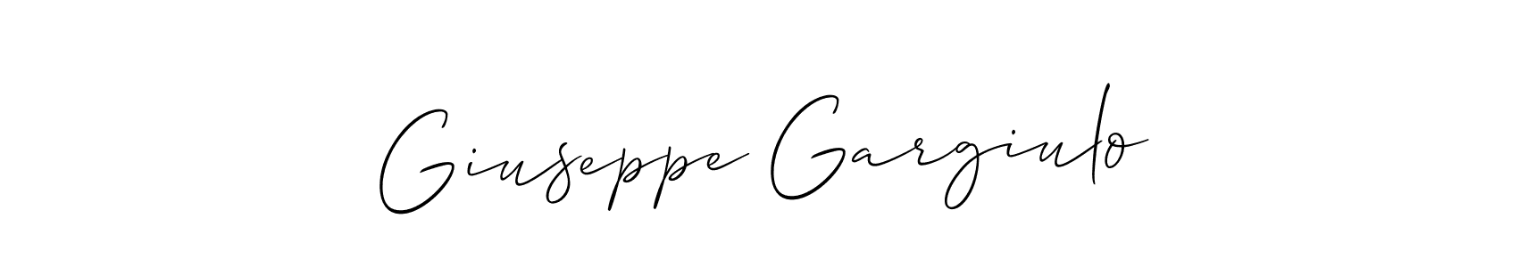 Giuseppe Gargiulo stylish signature style. Best Handwritten Sign (Allison_Script) for my name. Handwritten Signature Collection Ideas for my name Giuseppe Gargiulo. Giuseppe Gargiulo signature style 2 images and pictures png
