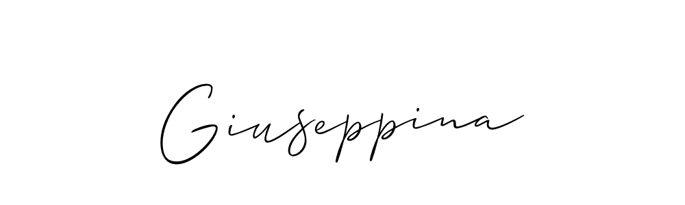 Similarly Allison_Script is the best handwritten signature design. Signature creator online .You can use it as an online autograph creator for name Giuseppina. Giuseppina signature style 2 images and pictures png
