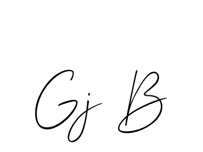 if you are searching for the best signature style for your name Gj B. so please give up your signature search. here we have designed multiple signature styles  using Allison_Script. Gj B signature style 2 images and pictures png