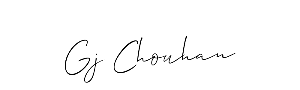 Similarly Allison_Script is the best handwritten signature design. Signature creator online .You can use it as an online autograph creator for name Gj Chouhan. Gj Chouhan signature style 2 images and pictures png