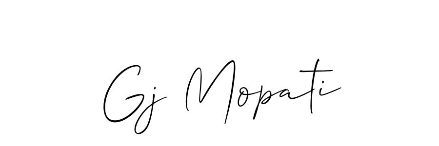 Once you've used our free online signature maker to create your best signature Allison_Script style, it's time to enjoy all of the benefits that Gj Mopati name signing documents. Gj Mopati signature style 2 images and pictures png