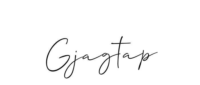 Also You can easily find your signature by using the search form. We will create Gjagtap name handwritten signature images for you free of cost using Allison_Script sign style. Gjagtap signature style 2 images and pictures png