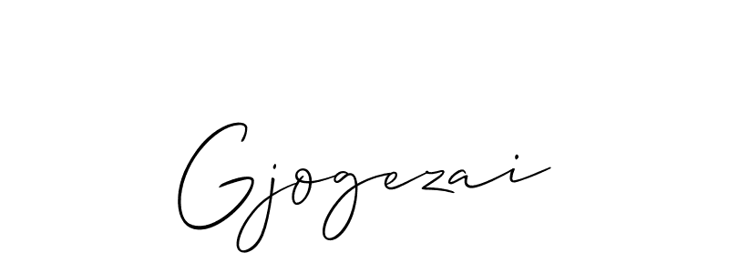 Once you've used our free online signature maker to create your best signature Allison_Script style, it's time to enjoy all of the benefits that Gjogezai name signing documents. Gjogezai signature style 2 images and pictures png