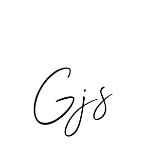 Make a beautiful signature design for name Gjs. With this signature (Allison_Script) style, you can create a handwritten signature for free. Gjs signature style 2 images and pictures png