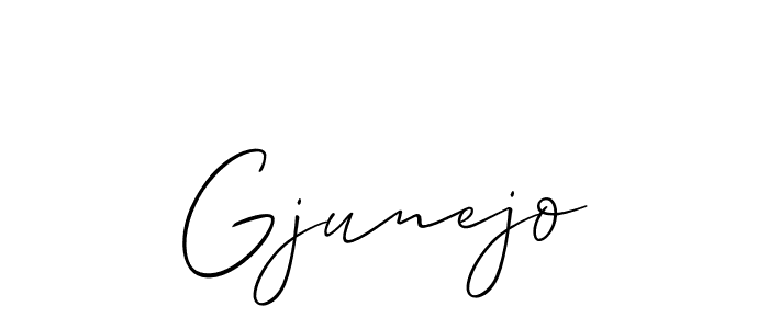 Best and Professional Signature Style for Gjunejo. Allison_Script Best Signature Style Collection. Gjunejo signature style 2 images and pictures png