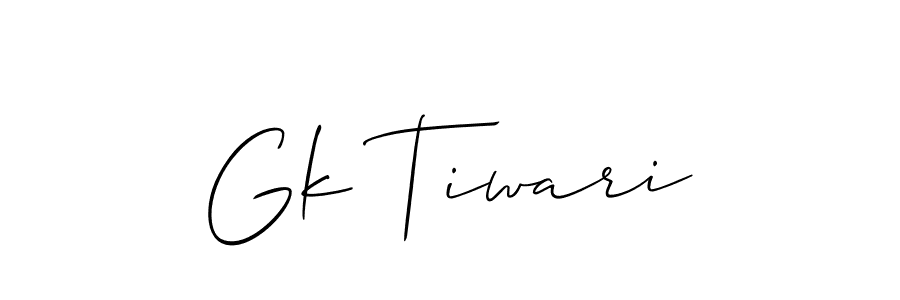 You should practise on your own different ways (Allison_Script) to write your name (Gk Tiwari) in signature. don't let someone else do it for you. Gk Tiwari signature style 2 images and pictures png