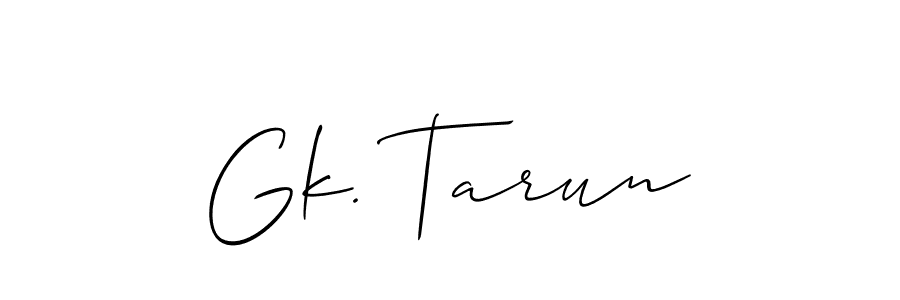 You can use this online signature creator to create a handwritten signature for the name Gk. Tarun. This is the best online autograph maker. Gk. Tarun signature style 2 images and pictures png