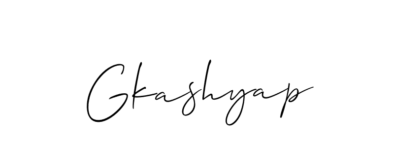 The best way (Allison_Script) to make a short signature is to pick only two or three words in your name. The name Gkashyap include a total of six letters. For converting this name. Gkashyap signature style 2 images and pictures png