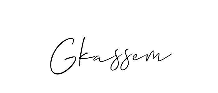 Best and Professional Signature Style for Gkassem. Allison_Script Best Signature Style Collection. Gkassem signature style 2 images and pictures png