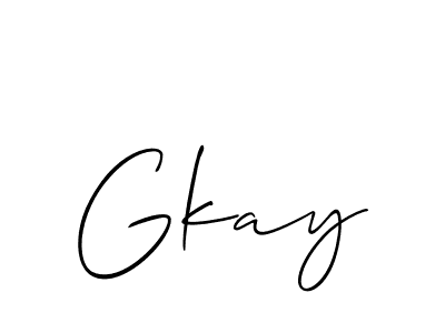 Best and Professional Signature Style for Gkay. Allison_Script Best Signature Style Collection. Gkay signature style 2 images and pictures png