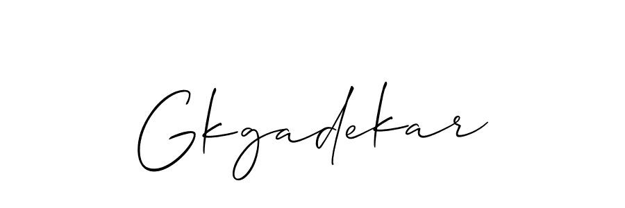 Also we have Gkgadekar name is the best signature style. Create professional handwritten signature collection using Allison_Script autograph style. Gkgadekar signature style 2 images and pictures png