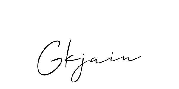 Also we have Gkjain name is the best signature style. Create professional handwritten signature collection using Allison_Script autograph style. Gkjain signature style 2 images and pictures png