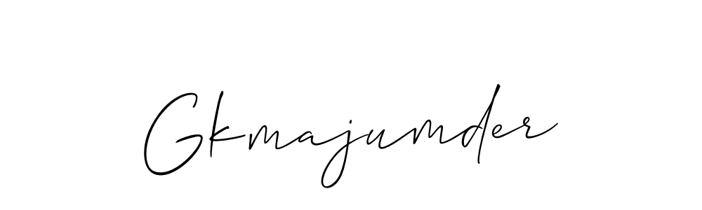 if you are searching for the best signature style for your name Gkmajumder. so please give up your signature search. here we have designed multiple signature styles  using Allison_Script. Gkmajumder signature style 2 images and pictures png