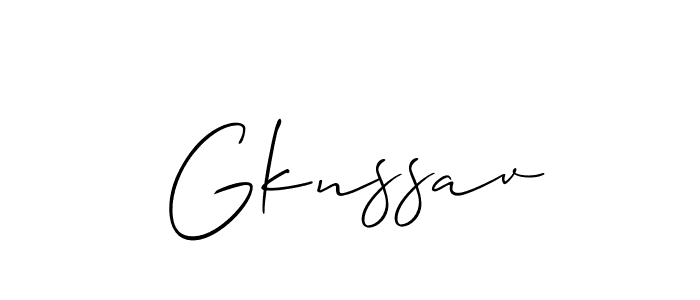 How to Draw Gknssav signature style? Allison_Script is a latest design signature styles for name Gknssav. Gknssav signature style 2 images and pictures png