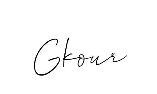 How to make Gkour name signature. Use Allison_Script style for creating short signs online. This is the latest handwritten sign. Gkour signature style 2 images and pictures png