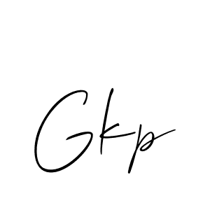 Allison_Script is a professional signature style that is perfect for those who want to add a touch of class to their signature. It is also a great choice for those who want to make their signature more unique. Get Gkp name to fancy signature for free. Gkp signature style 2 images and pictures png
