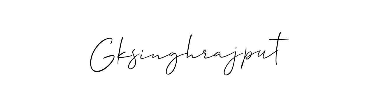 The best way (Allison_Script) to make a short signature is to pick only two or three words in your name. The name Gksinghrajput include a total of six letters. For converting this name. Gksinghrajput signature style 2 images and pictures png