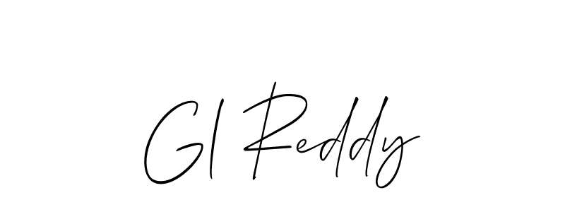 Make a beautiful signature design for name Gl Reddy. With this signature (Allison_Script) style, you can create a handwritten signature for free. Gl Reddy signature style 2 images and pictures png